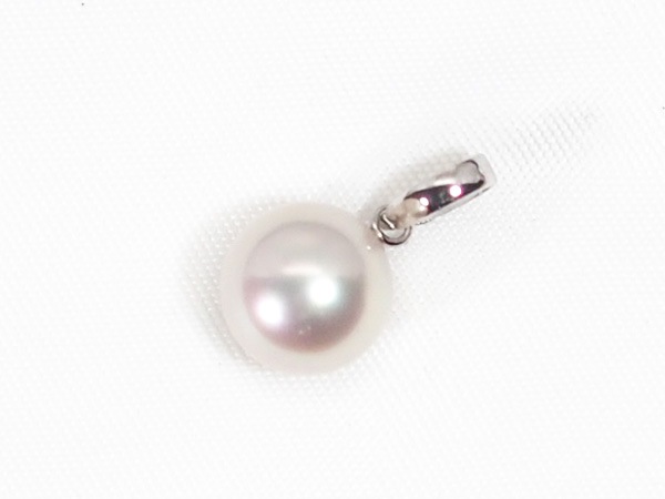 あこや真珠ペンダントトップ<8.6mm>Pt850 P-8498