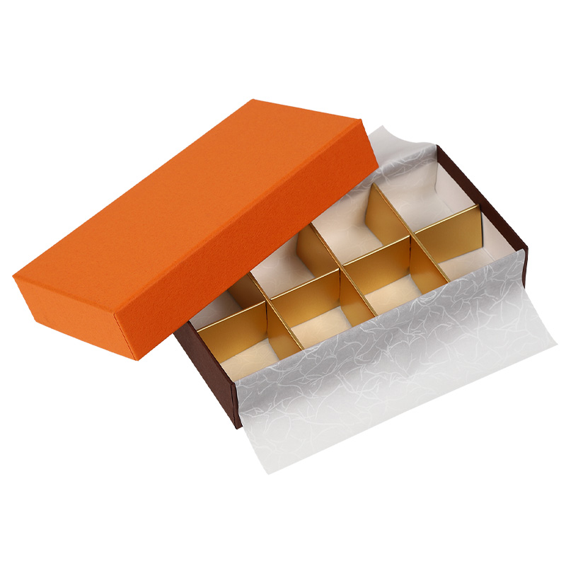 フェザーケース オレンジ　 8仕切（1個/5個入）