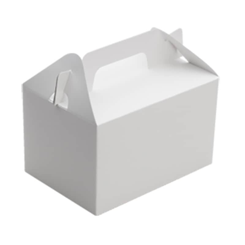 ケーキ箱 手提サービス箱（ホワイト） 5×7 （300枚入