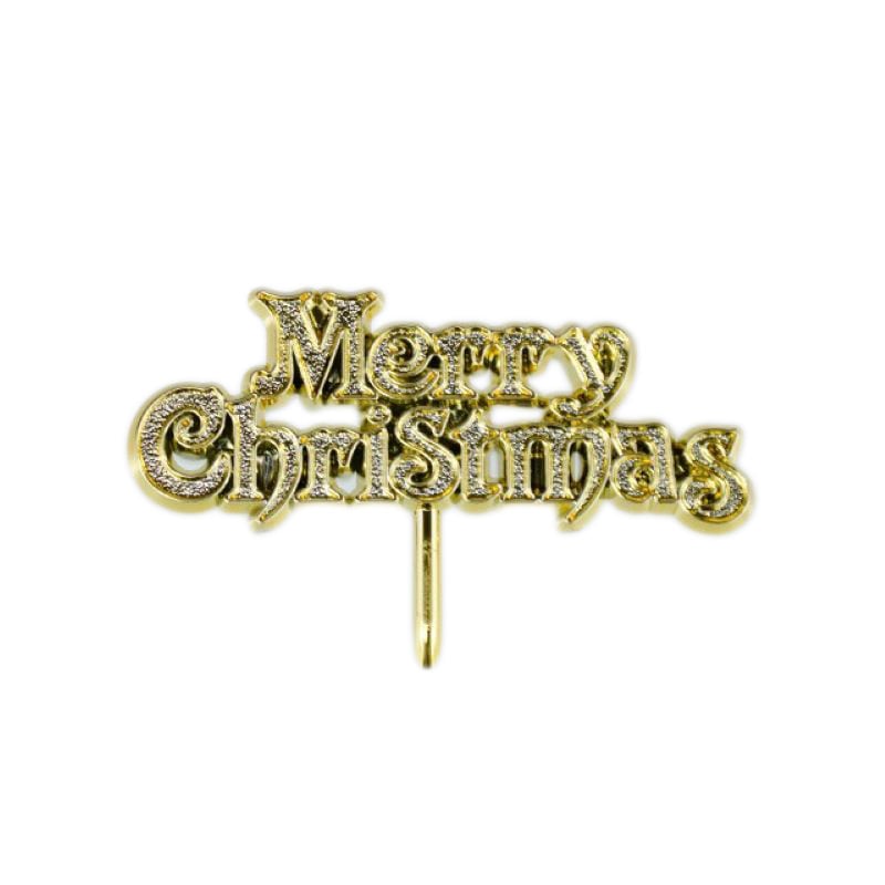 ケーキピック　金のメリーカード（中）MH 1233（20枚入）