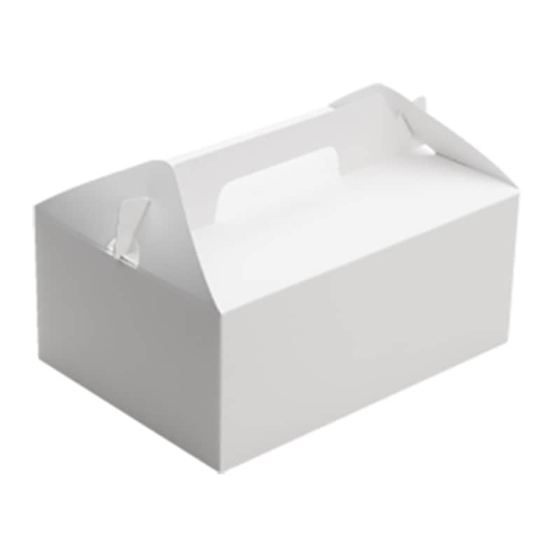 ケーキ箱　手提サービス箱（ホワイト） 5×7 （300枚入）