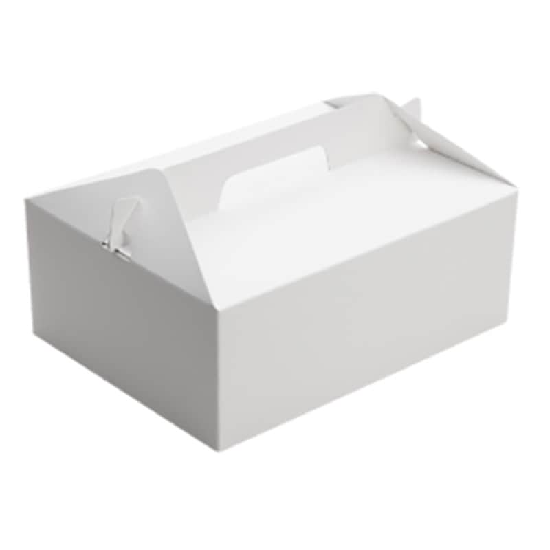 ケーキ箱　手提サービス箱（ホワイト） 6×8 （200枚入）