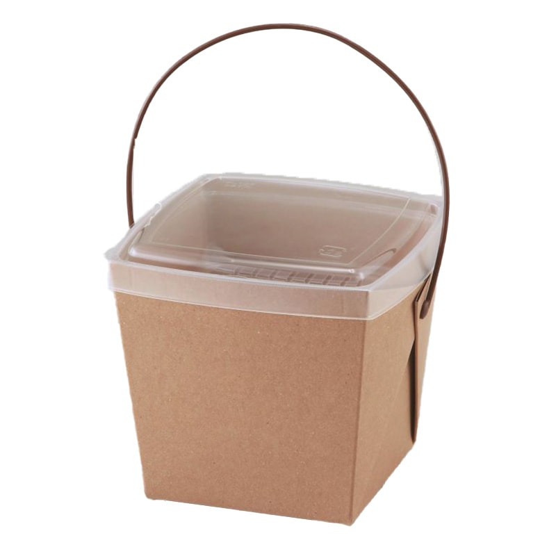 ランチボックス　TK125 嵌合容器付 クラフト （20枚入）