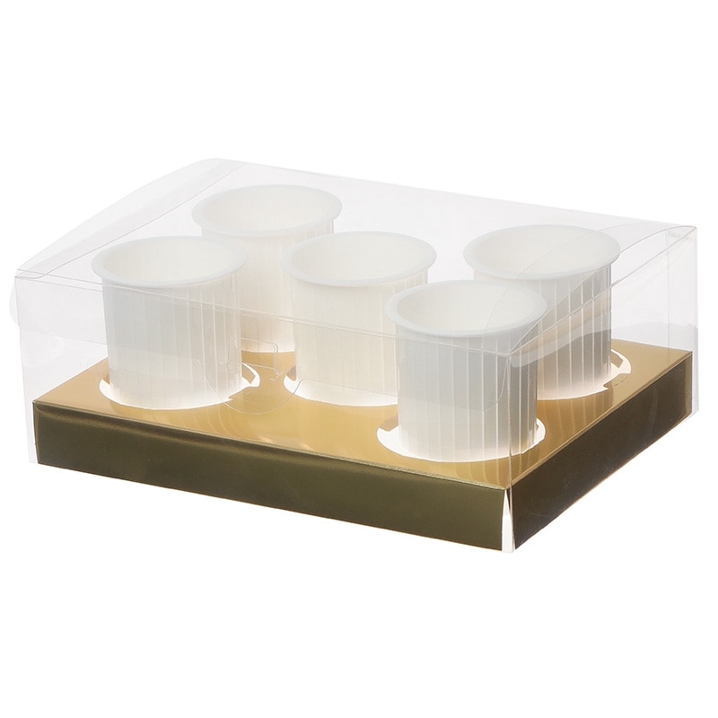 クリアケース デザートボックス5個用金台紙付 （10枚入） | デザート