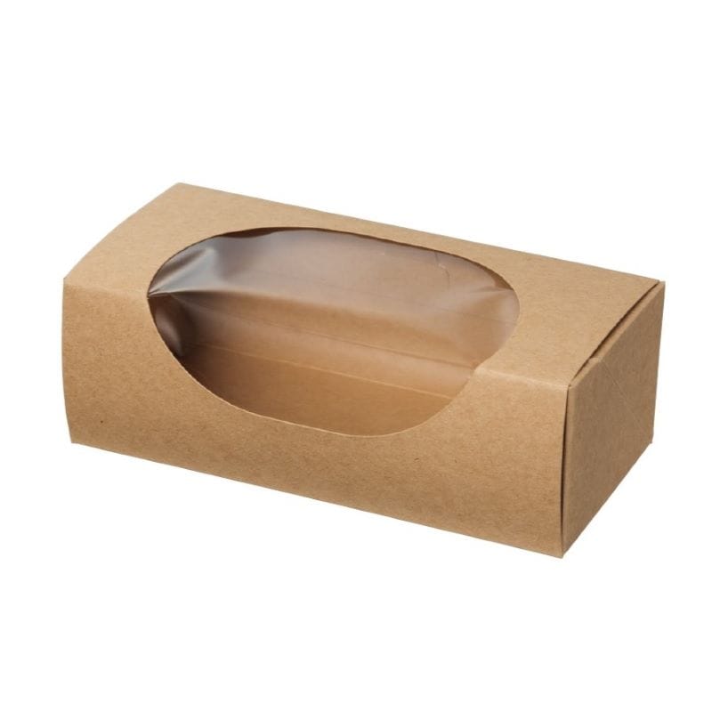 サンドイッチ容器　IKナチュラルBOX130（窓付）（10枚入）