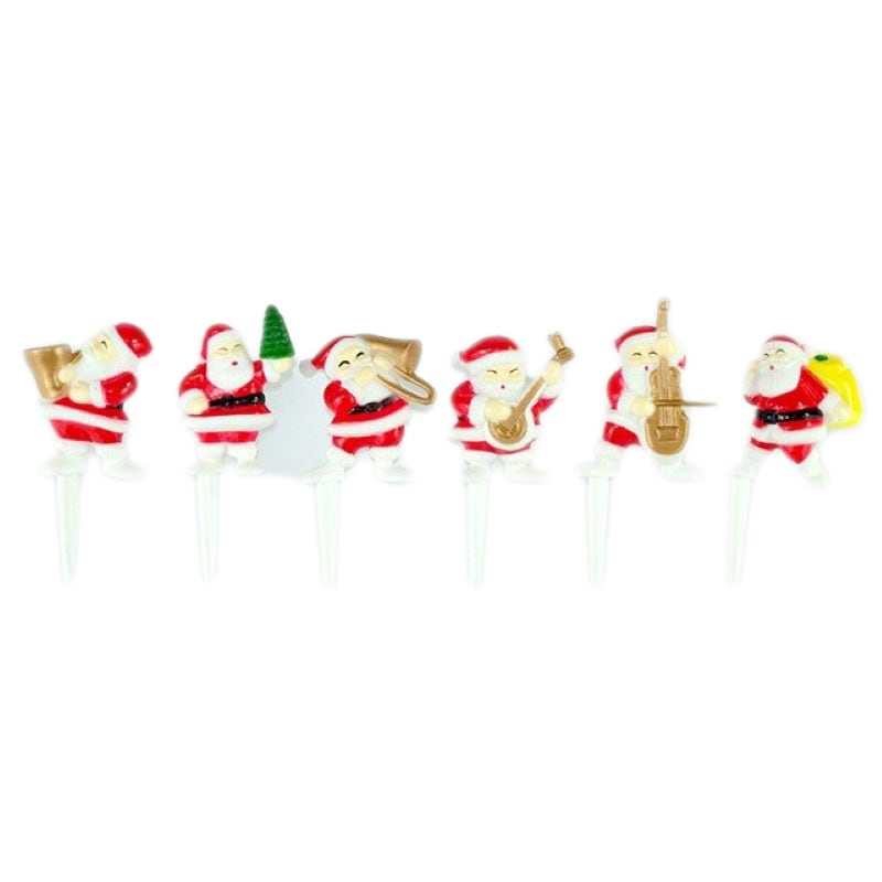 ケーキピック メロディーサンタセット 106333（6種×1セット） | ケーキ