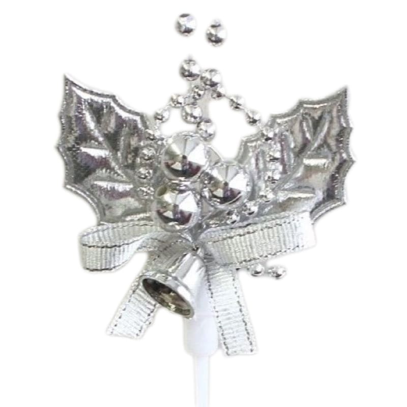 ケーキピック　シルバーひいらぎ　CDHS-277 （10本入）