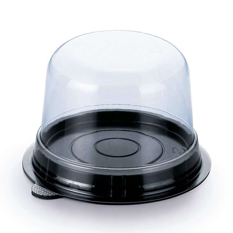 3号ケーキ容器 IKドーム122φ×83H本体・蓋セット（50枚入） | フタ