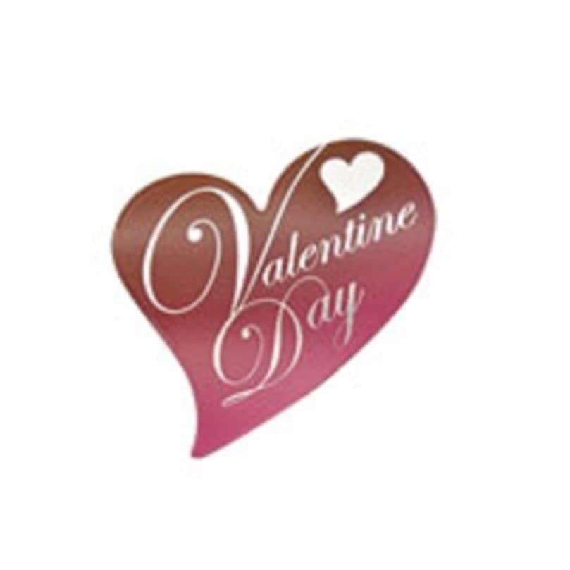 ケーキピック　バレンタインシルバー　154029（20枚入）