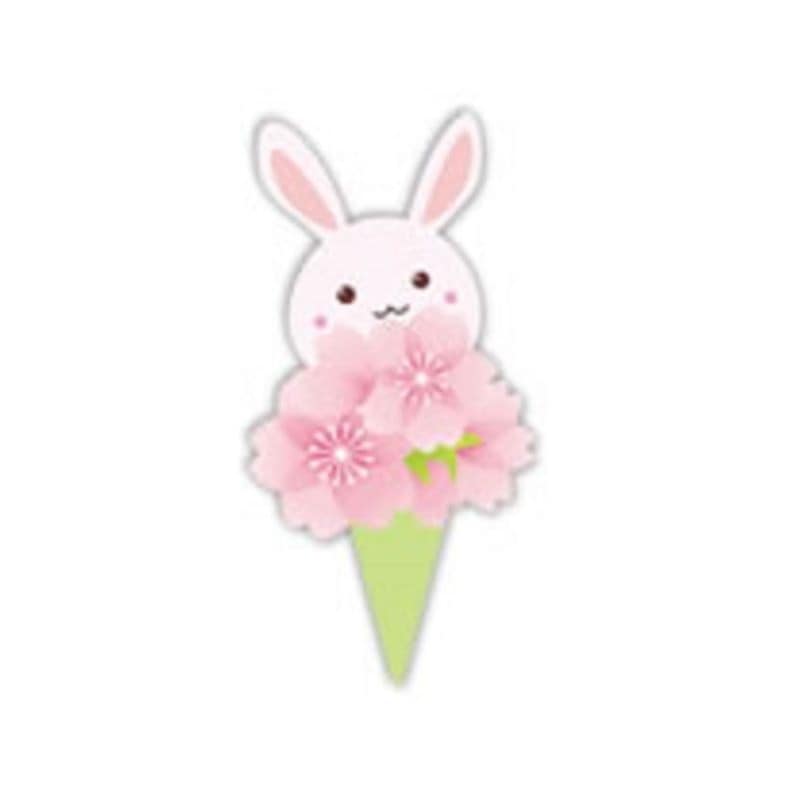 ケーキピック　チェリーラビット　154313（20枚入）