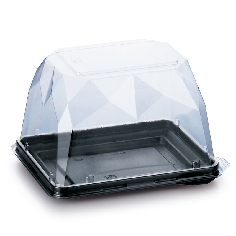 たまご型プリンカップ IK71-135アールPP 黒 （20個/600個入） | プリン