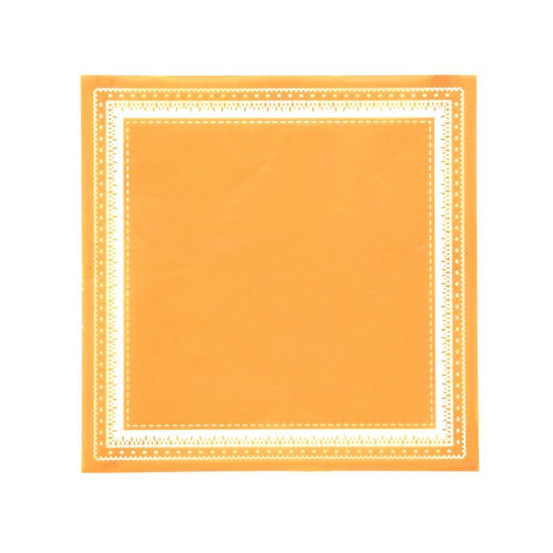 ケーキフィルム　150角マットＯＰシート　レースオレンジ（1,000枚入）