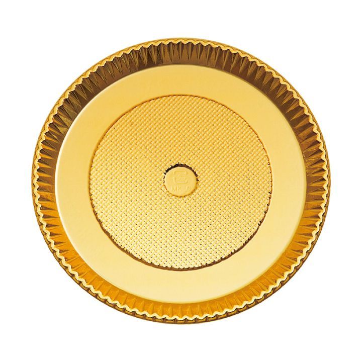 ホールケーキ用　ゴールドトレー各種 送料無料】フラワーゴールドトレー 4号 400個【人気のホール
