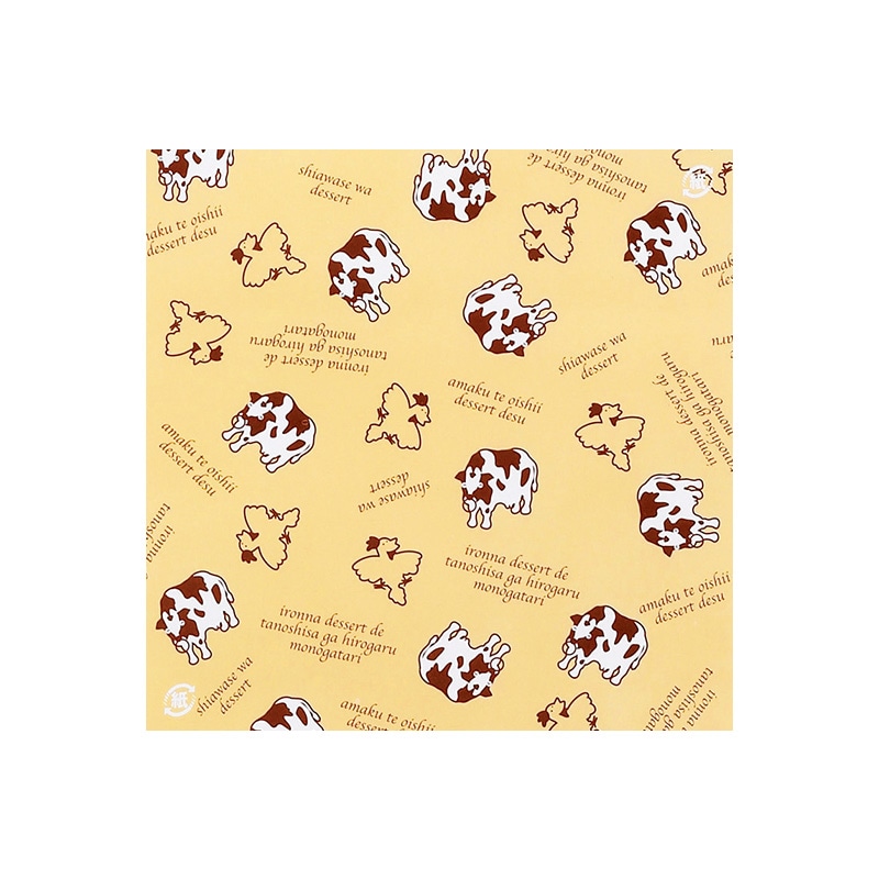 プリン掛け紙　牛（1000枚）