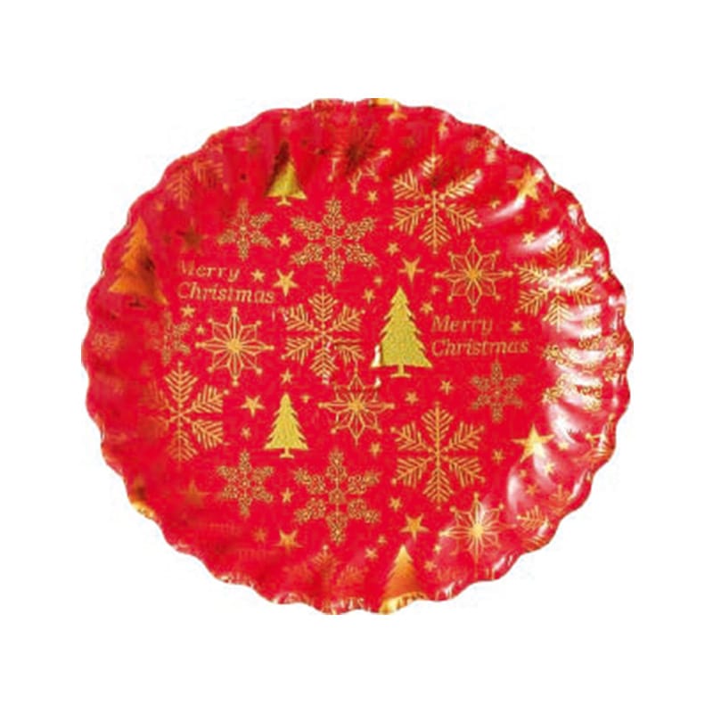 ケーキトレー CCS-2M クリスマスレッド（100枚入）