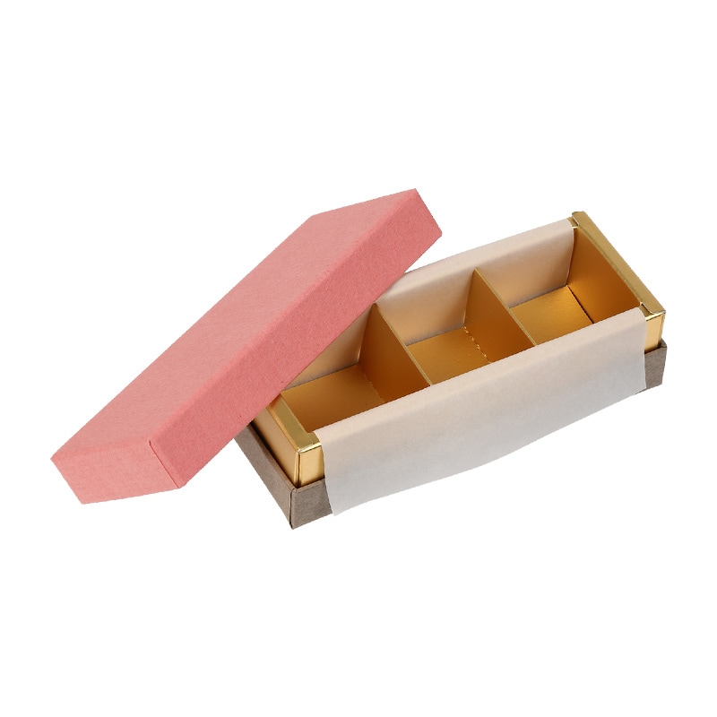 コンビBケース　ピンク/グレー　3仕切（1個/5個入）