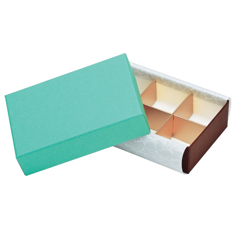 フェザーケース ブルー 6仕切（1個/5個入）