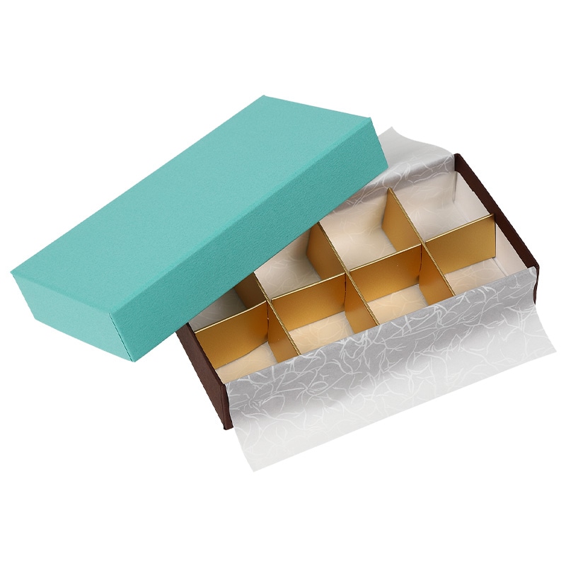 フェザーケース ブルー 8仕切（1個/5個入）