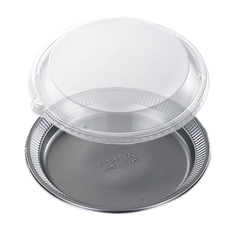 惣菜容器 CT HMR-6 BL本体黒・防曇蓋セット (400枚入)