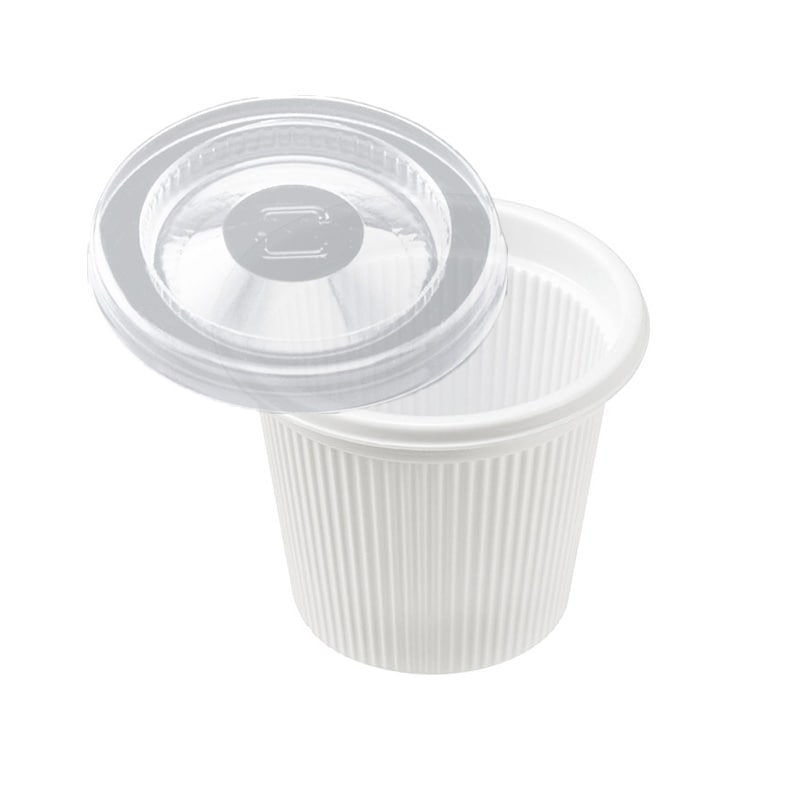 1/2オンスカップ本体・蓋セット（50枚入） | フタ付き容器 | 伊藤景