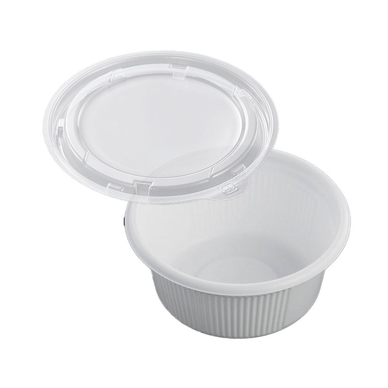 惣菜容器 SDキャセロ IM130-57本体ホワイト・蓋セット (50枚入)