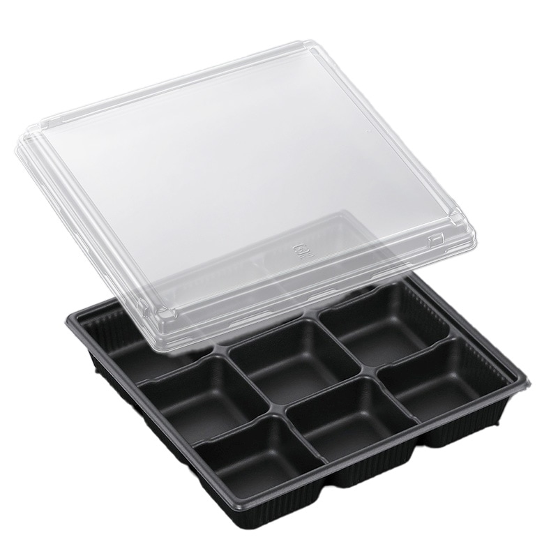 惣菜容器 SDキャセロ20-20 9SBK本体・高蓋セット (50枚入)