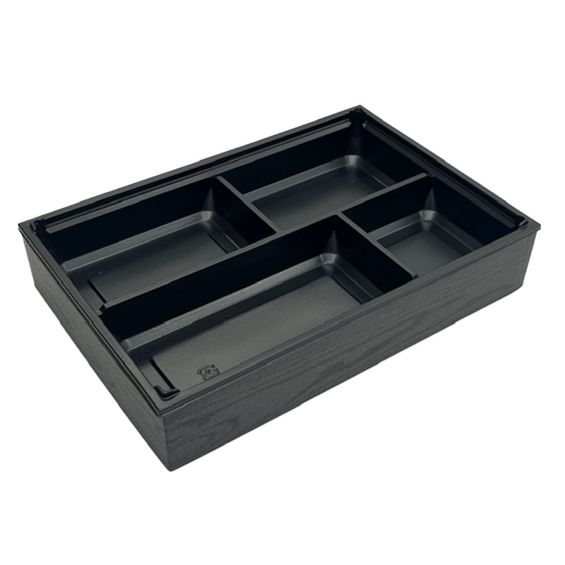 ✨極安✨弁当容器　ワン折重&黒焼杉共蓋90X60J25枚入り×8セット 高級弁当容器 ワン折重90×60 黒焼杉縁・J-6金底・共蓋セット (200枚入
