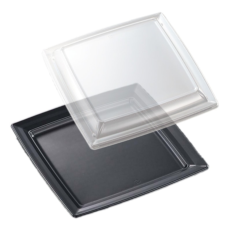 惣菜容器 CT沙楽 KS30-30 BK本体・防曇蓋セット（20枚入）