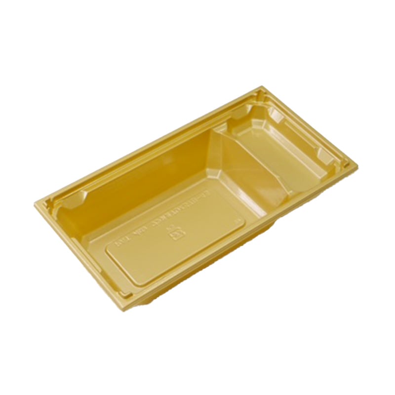 高級弁当容器 ワン折重70x37(48) 43金底 (100枚入)