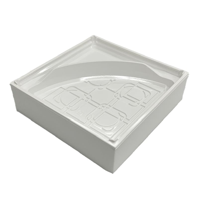 高級弁当容器 ワン折重70(60)白杉縁・70-R175ホワイト底セット (200枚入)