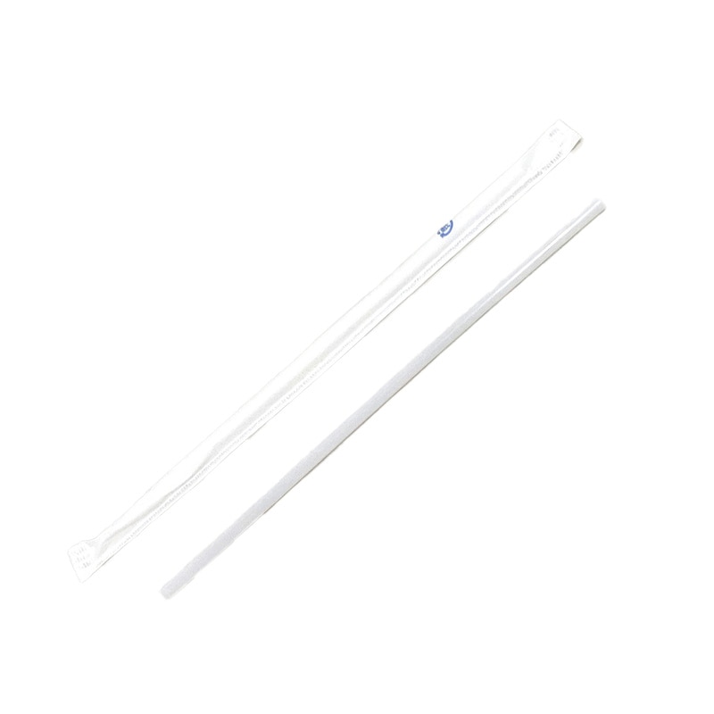 輸入 紙包ストロー乳白 細口 (500本入)