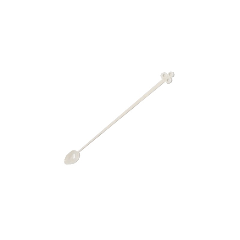 マドラースプーン #130(A)白 バラ (1000本入)