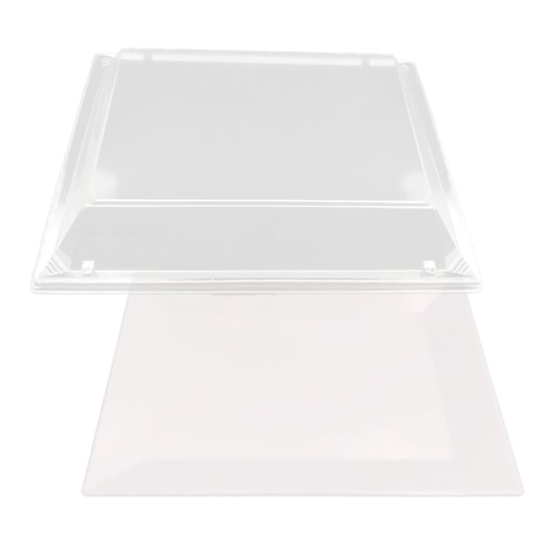 ニシキ 角皿(大) 白磁 本体・蓋セット (10枚入)