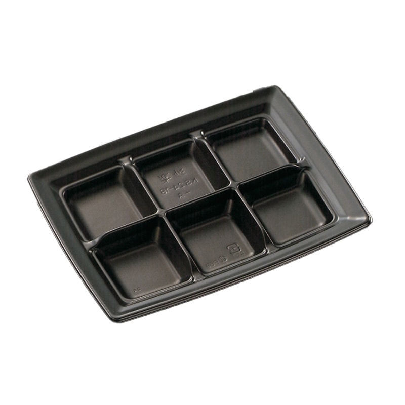 惣菜容器 CT沙楽 KS24-18A BK身本体（50枚入）