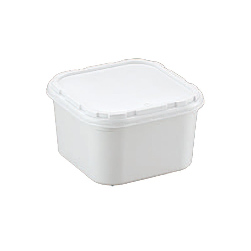 角型バルク 角1.5L バルク本体(W)・蓋セット（400枚入）