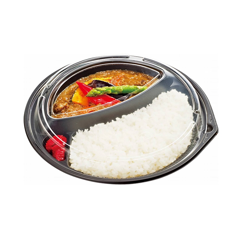 カレー容器 CT－OJランチ BL身・蓋セット (400枚入)