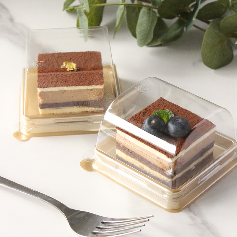 デザート容器 IK67Kトレー 本体・アーチ蓋セット（100枚入） | フタ