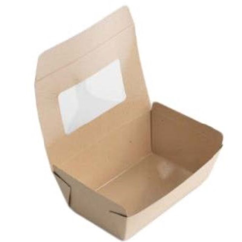 テイクボックス100 F PUB 窓付 クラフト（500枚入） | ベーカリー