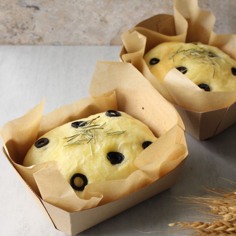 パン焼成用トレー BT-F No.1 （100枚/500枚入） | 焼成用紙トレー