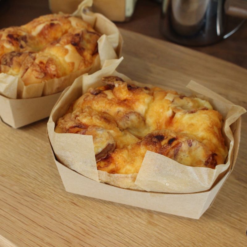 パン焼成用トレー BT-F No.1 （100枚/500枚入） | 焼成用紙トレー