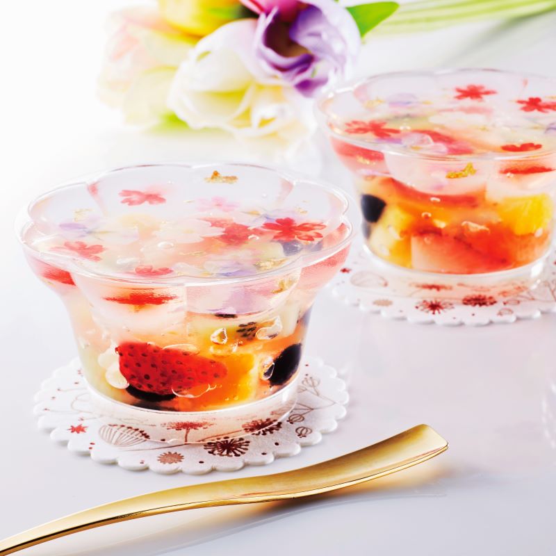 デザートカップ IK96φ190 ブーケ PP 高透明 （40個入） | プリンカップ