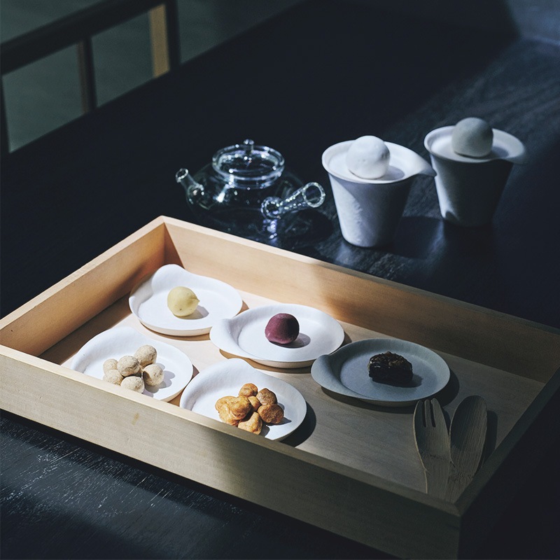 bakateee 平皿 2 WASARA 取っ手皿 （100個入） | WASARA（ワサラ） | 伊藤景