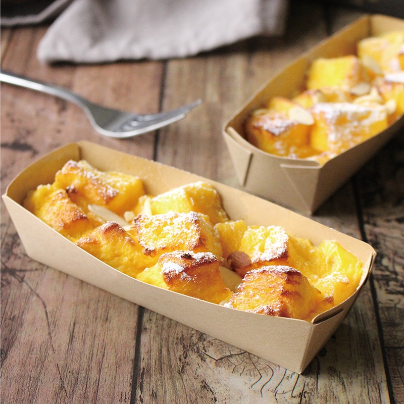 焼成紙トレー TT-130 クラフト （100枚入） | 焼成用紙トレー | 伊藤景