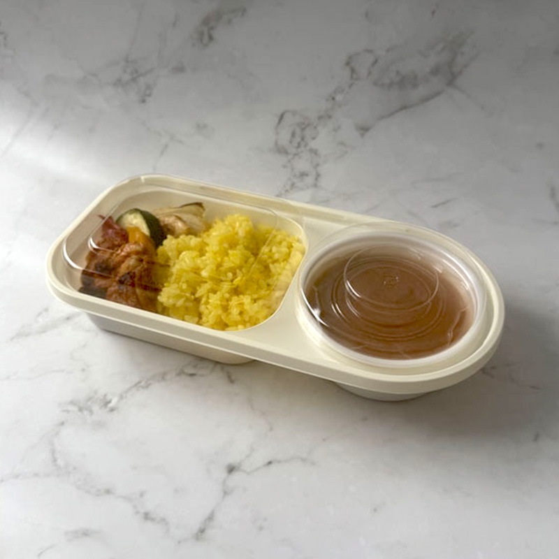 カレー容器 ID-DON 本体・蓋セット（50枚/600枚入） | 弁当・惣菜