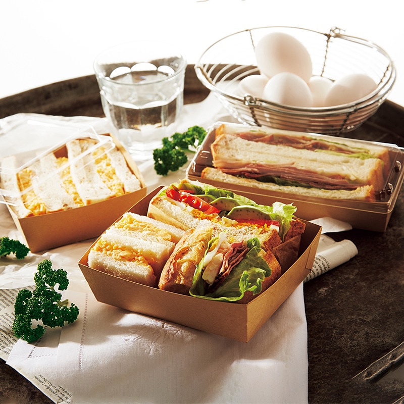 クラフトトレー IK クラムトレー K100（100枚/800枚入） | ベーカリー