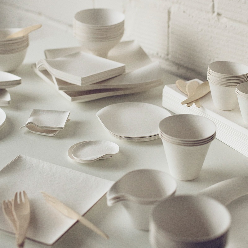 WASARA 丸皿（中） DM-005R （6枚入）