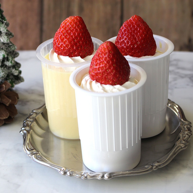 デザートカップ IK55-110 コッホ PP ナチュラル （10個/500個入