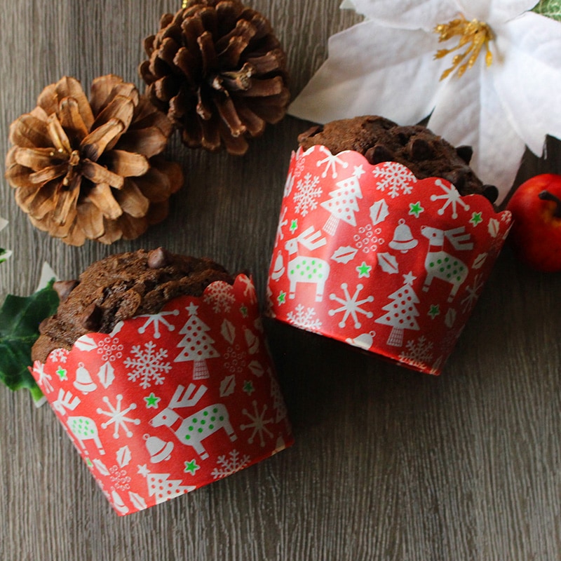 マフィンカップ NP-6F (50H) クリスマストナカイ B（100枚/2500枚入