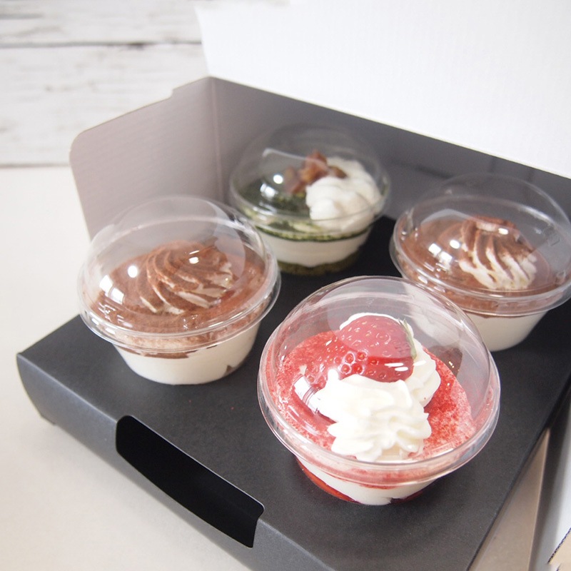 カップ4個用 中枠 黒 (50枚入)