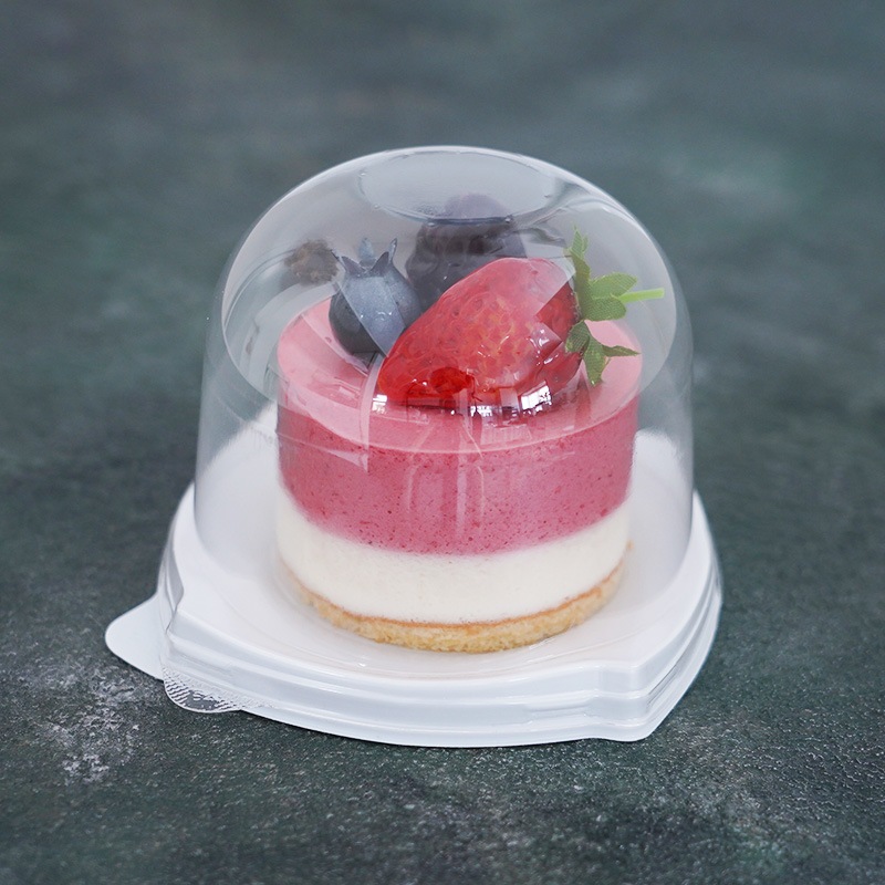 ケーキトレー IK92-SL白 本体・ドーム蓋セット（50枚入）